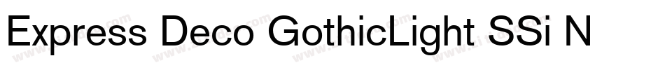Express Deco GothicLight SSi Normal字体转换